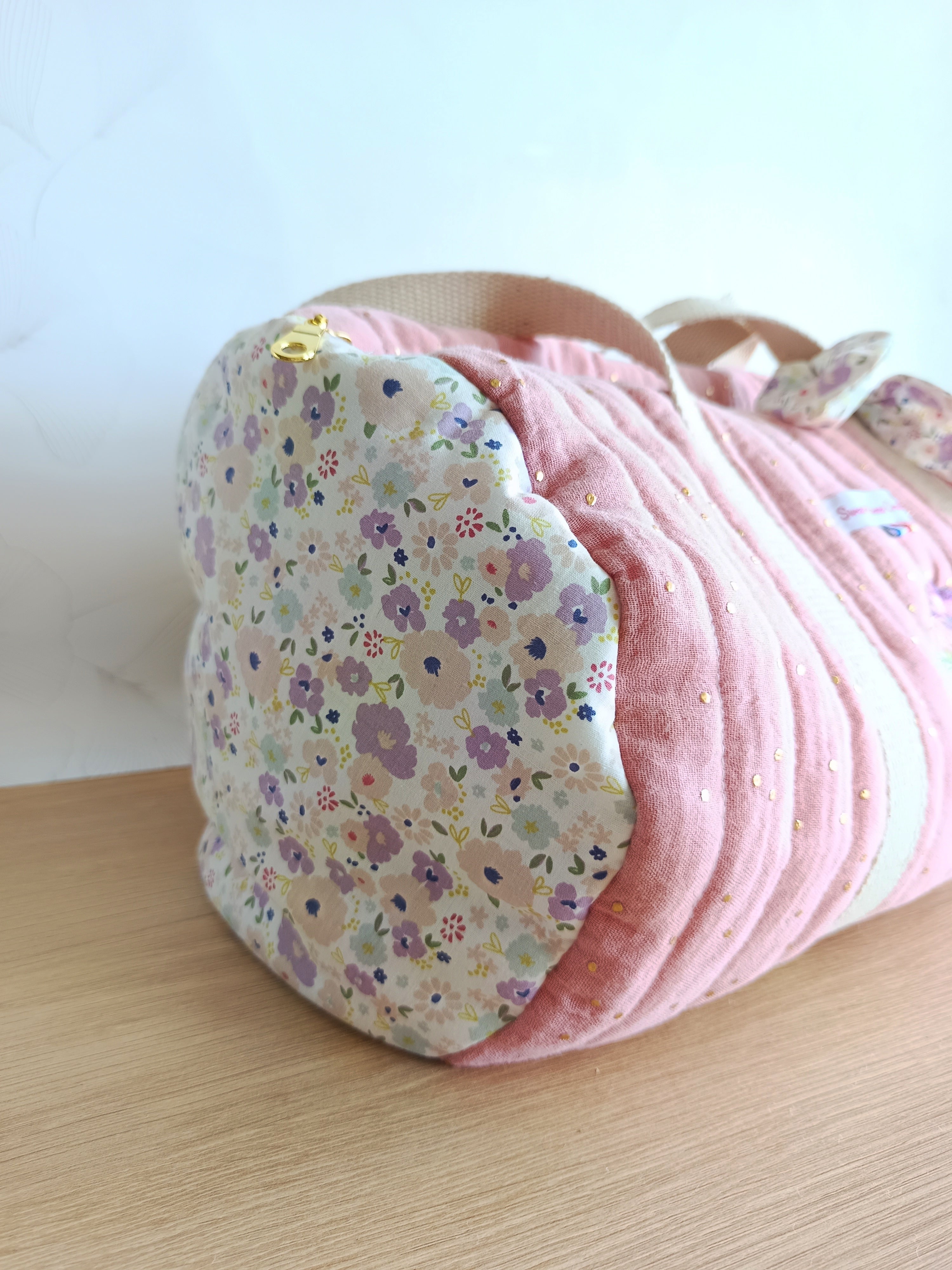Sac Polochon - Rose Poudré