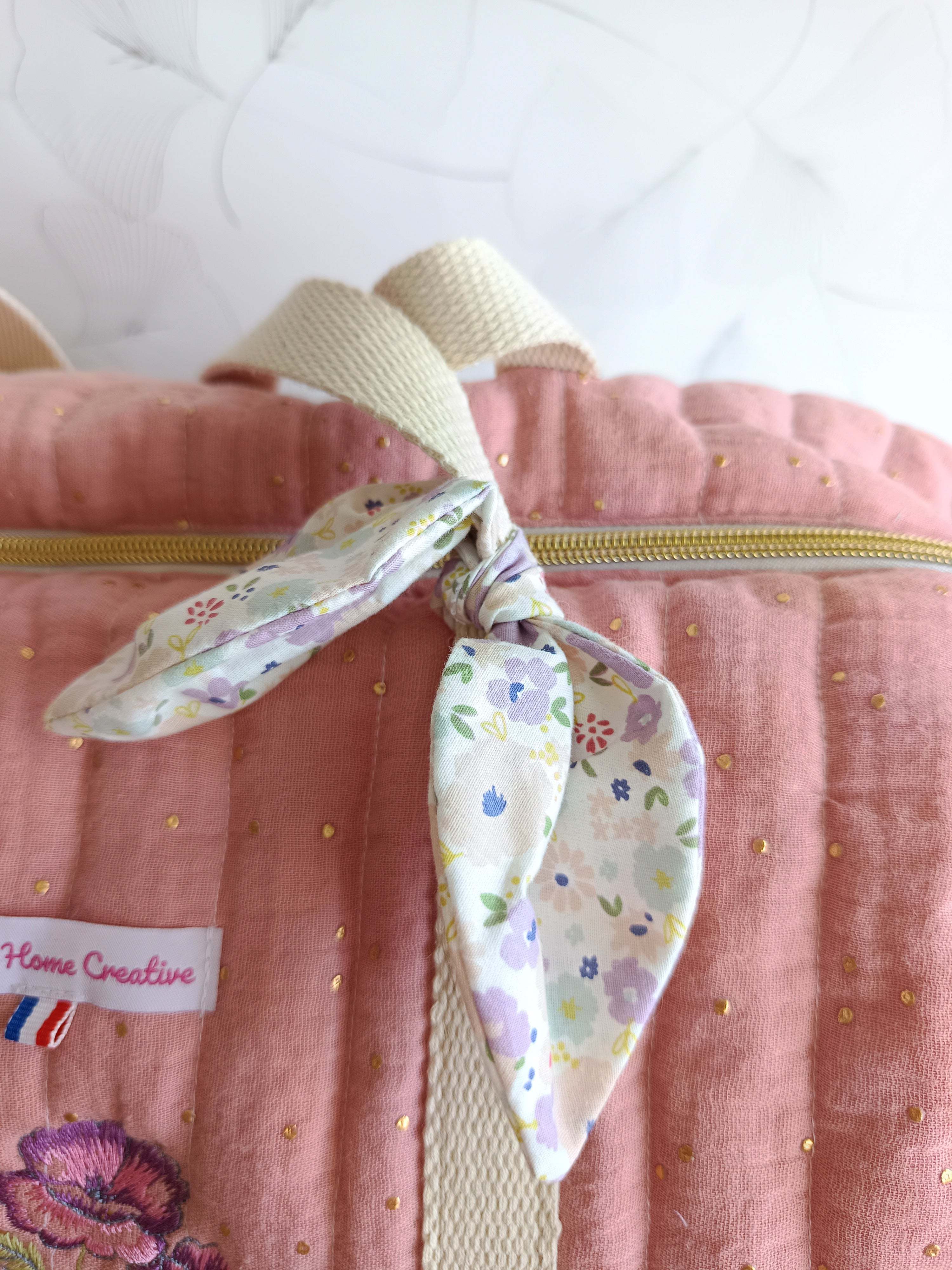 Sac Polochon - Rose Poudré
