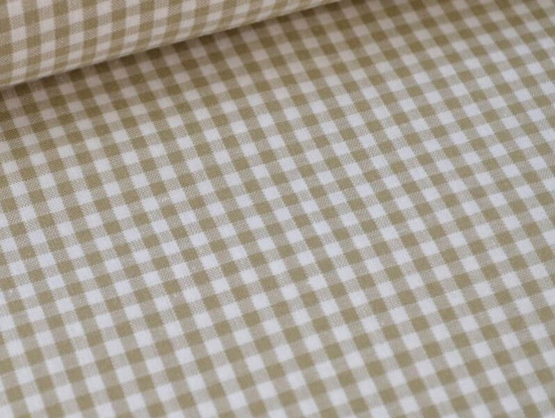 Tissu Vichy - Sable